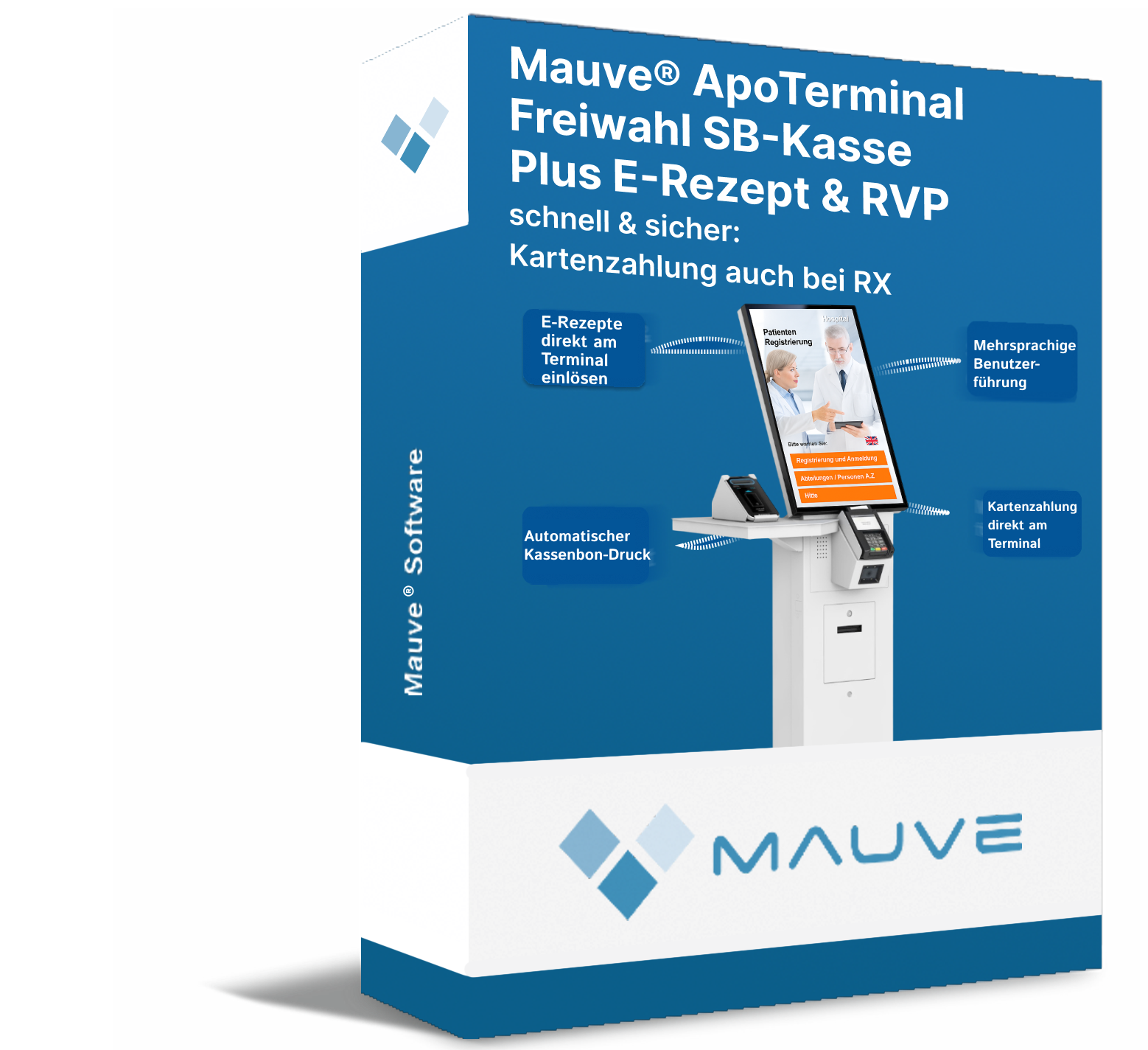 Mauve® ApoTerminal Freiwahl SB-Kasse Plus Erezept & RVP